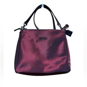 ESPRIT Reversible & Convertible Crossbody Bag Purse Red & Black